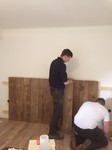 maken van de achterwand voor bed